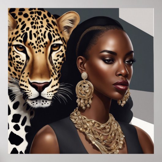 *Leopard Lady-Poster Poster (Vorne)