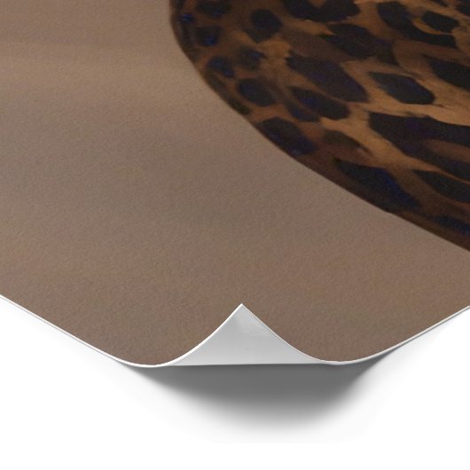 *Leopard Lady-Poster Poster (Ecke)