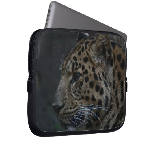 Leopard Laptop Sleeve (Vorne Rechts)