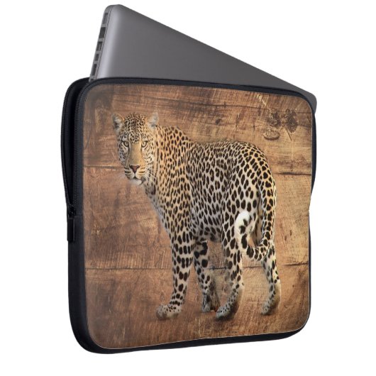 Leopard Laptopschutzhülle (Vorne Rechts)