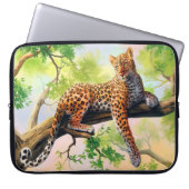 Leopard Laptopschutzhülle (Vorderseite)