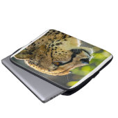 Leopard Laptopschutzhülle (Vorne Knopf)