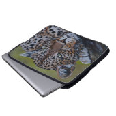 Leopard-Laptoptasche Laptopschutzhülle (Vorne Knopf)