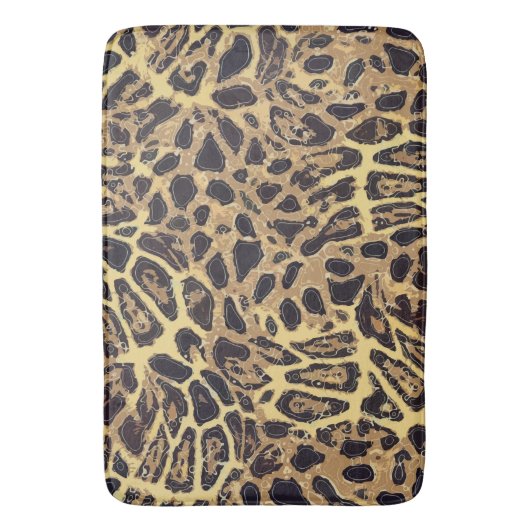 Leopard Large Bath Mat Badematte (Vorderseite Vertikal)
