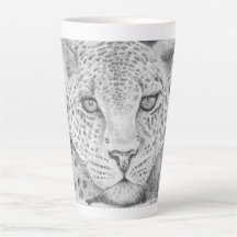 Leopard Latte Tasse
