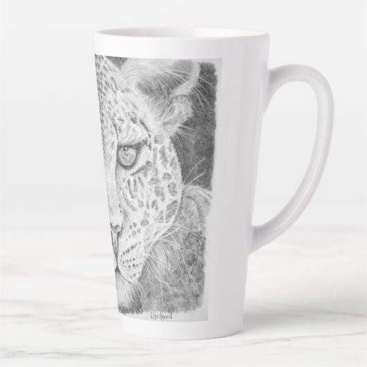 Leopard Latte Tasse (Rechts)