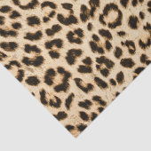 Leopard Leder Druckmuster Monogramm Seidenpapier (Detail)