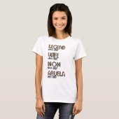 Leopard Legend Ehefrau Mama Abuela Pattern Mutter T-Shirt (Vorne ganz)
