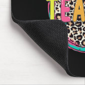 Leopard Lehrer glücklich ersten Schultag Mousepad (Ecke)
