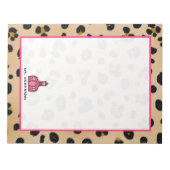 Leopard Lehrer Notepad Notizblock (Vorderseite)