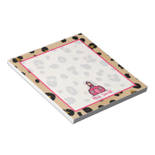 Leopard Lehrer Notepad Notizblock