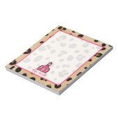 Leopard Lehrer Notepad Notizblock (Rotiert)