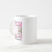 Leopard-Lehrer-Schätzung Unterrichten Mit Liebe Un Kaffeetasse (Vorderseite Links)