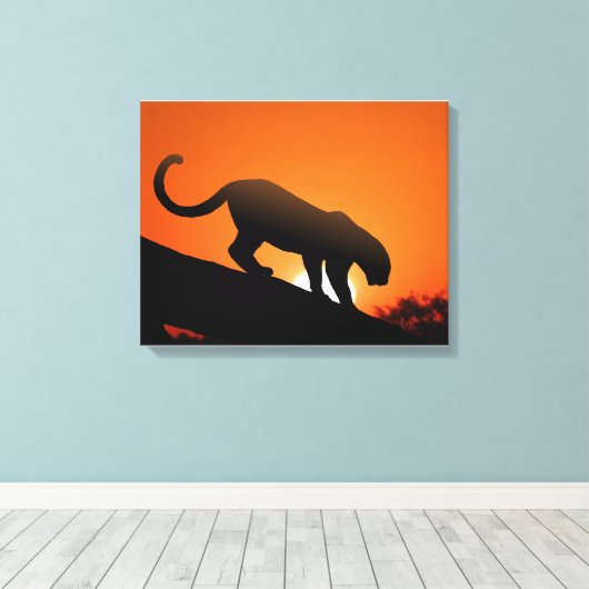 Leopard Leinwanddruck (Insitu (Holzboden))