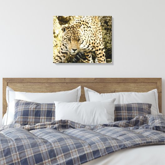 Leopard Leinwanddruck (Insitu (Schlafzimmer))
