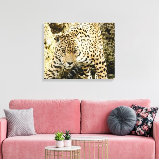 Leopard Leinwanddruck (Insitu (Wohnzimmer))