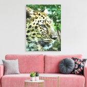 LEOPARD LEINWANDDRUCK (Insitu (Wohnzimmer))