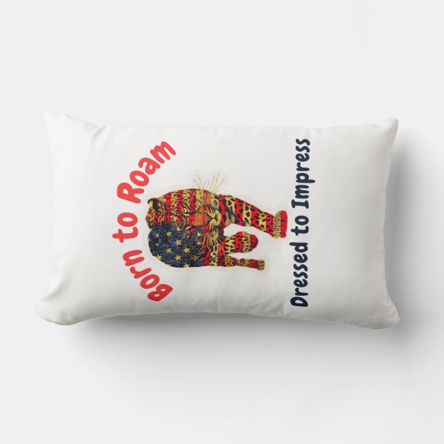 Leopard Lendenkissen (Vorderseite)