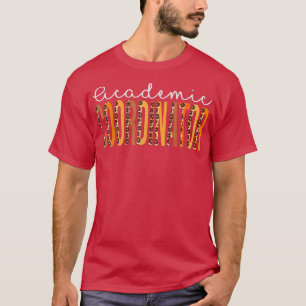 Leopard Leopard Akademiker Herbstliebhaber T-Shirt