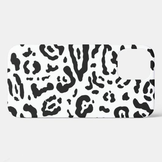 Leopard Leopard, schwarz-weiße Geparde, Tierdrucks Case-Mate iPhone Hülle (Rückseite (Horizontal))