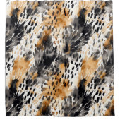 Leopard-Leopard-Tier Duschvorhang (Vorderseite)