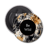 Leopard-Leopard-Tier Flaschenöffner (Vorderseite)