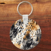 Leopard-Leopard-Tier Schlüsselanhänger (Rückseite)