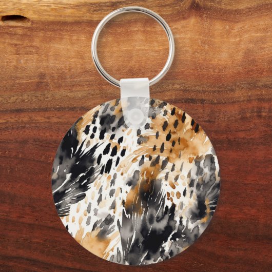 Leopard-Leopard-Tier Schlüsselanhänger (Rückseite)