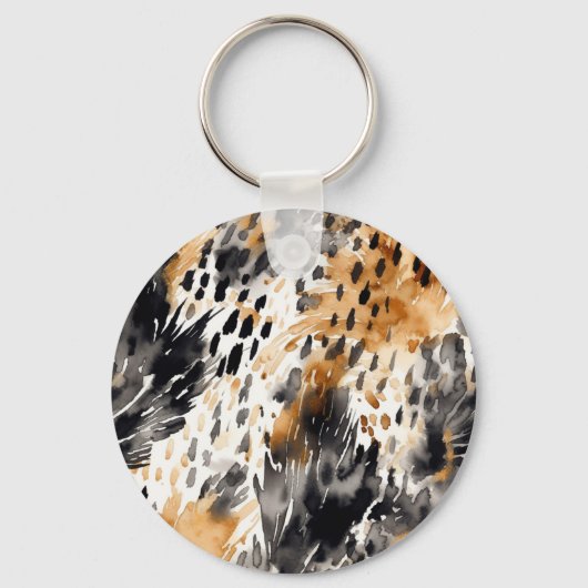 Leopard-Leopard-Tier Schlüsselanhänger (Rückseite)