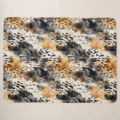 Leopard-Leopard-Tier Sherpadecke (Vorderseite (Horizontal))