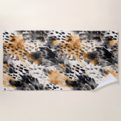Leopard-Leopard-Tier Strandtuch (Vorderseite)