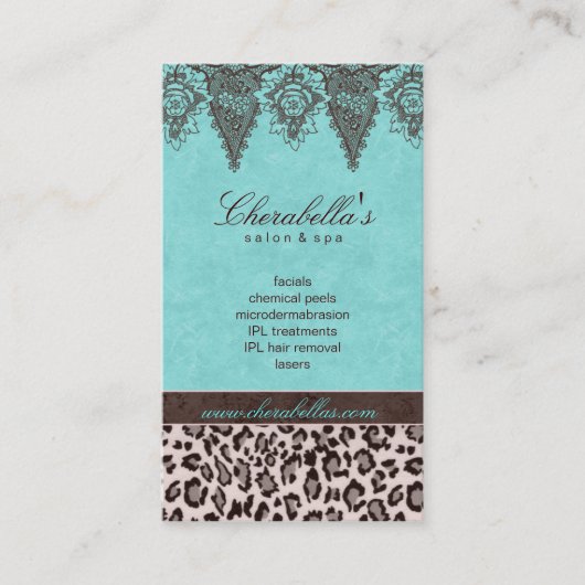 Leopard Leopard, Vintag Terminkarte (Vorderseite)