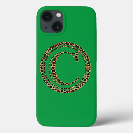 Leopard Letter C Case-Mate iPhone Hülle (Rückseite)