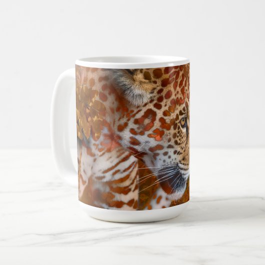 LEOPARD LEVING IN FARBEN KAFFEETASSE (Vorderseite Links)
