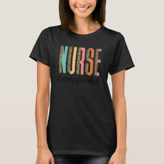 Leopard-Liebe für Krankenschwestern Inspiriere Hei T-Shirt