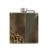 Leopard Liebe Kunst Flachmann (Rückseite)