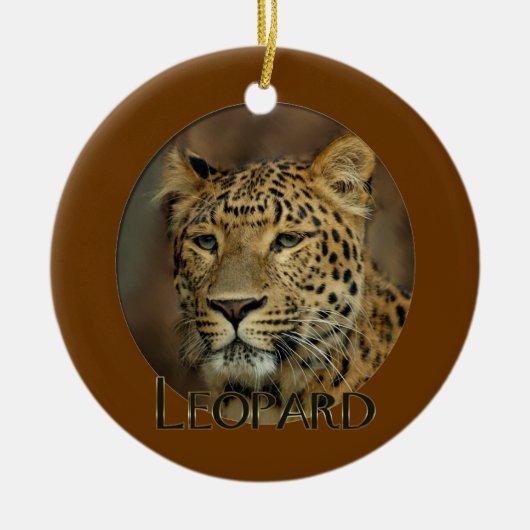 Leopard Liebe Kunst Keramik Ornament (Vorne)