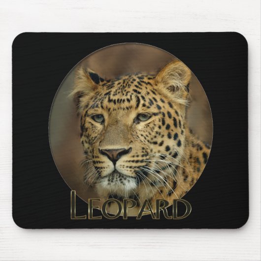 Leopard Liebe Kunst Mousepad (Vorne)
