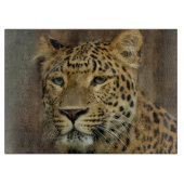 Leopard Liebe Kunst Schneidebrett (Vorderseite)