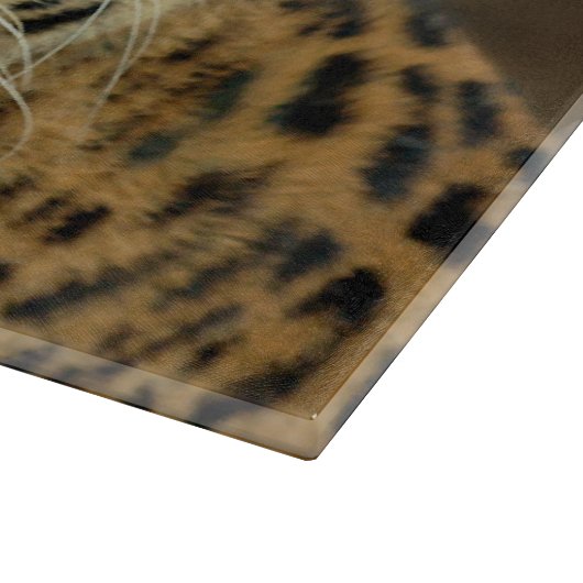 Leopard Liebe Kunst Schneidebrett (Ecke)