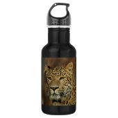 Leopard Liebe Kunst Trinkflasche (Vorderseite)