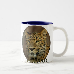 Leopard Liebe Kunst Zweifarbige Tasse