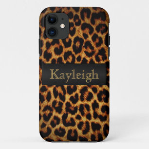 Leopard-Liebe personalisiert iPhone 11 Hülle
