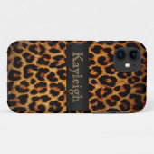 Leopard-Liebe personalisiert Case-Mate iPhone Hülle (Rückseite (Horizontal))