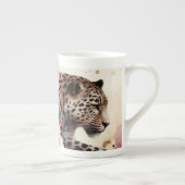 Leopard Liebe & Rose Tasse (Rechts)