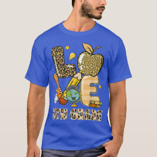 Leopard Liebe Unterricht 5. Klasse zurück zum Schu T-Shirt