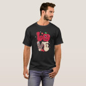 Leopard Liebe Valentine Lehrer Sweethearst Eine Li T-Shirt (Vorne ganz)