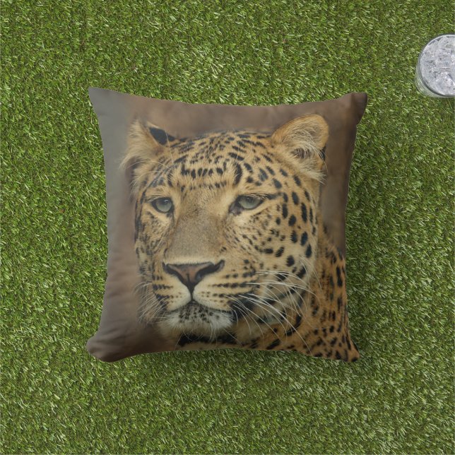 Leopard liebt Wildlife Kissen (Golfball-Marker)
