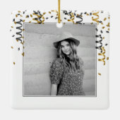 Leopard Life Well Lived 90 Birthday Balloons Foto Keramikornament (Rückseite)