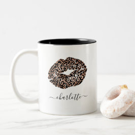 Leopard Lips Animal Print Tasse